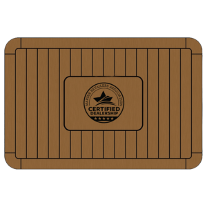 Deluxe Door Mat with the MRAA Certified Dealership logo appearing in the middle