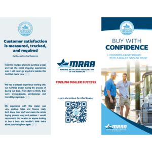 MRAA Certified Dealer Trifold Brochure outside image